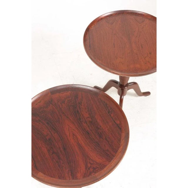 Mid-Century Side Tables in Rosewood, Denmark, 1950s, Set of 2 For Sale - Image 4 of 8