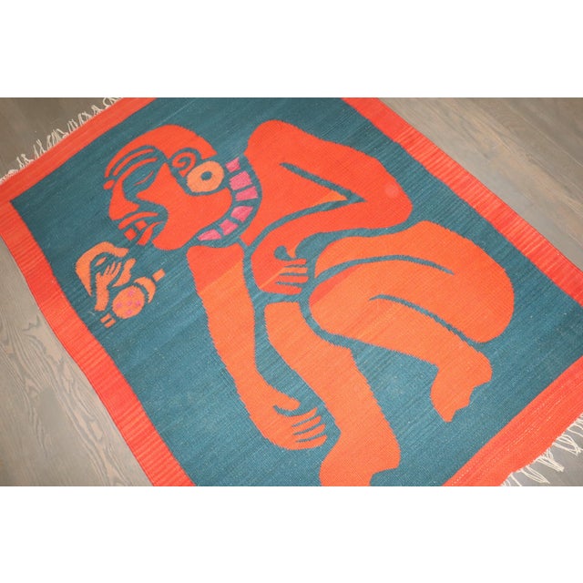 Zabihi Collection Unusual Latin American Zapotec Tapestry For Sale In New York - Image 6 of 7