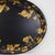 Antique 19th Century Paper Mache Oval Tray - Black Lacquer With Hand Painted Gold Gilt Ivy Design For Sale - Image 4 of 14
