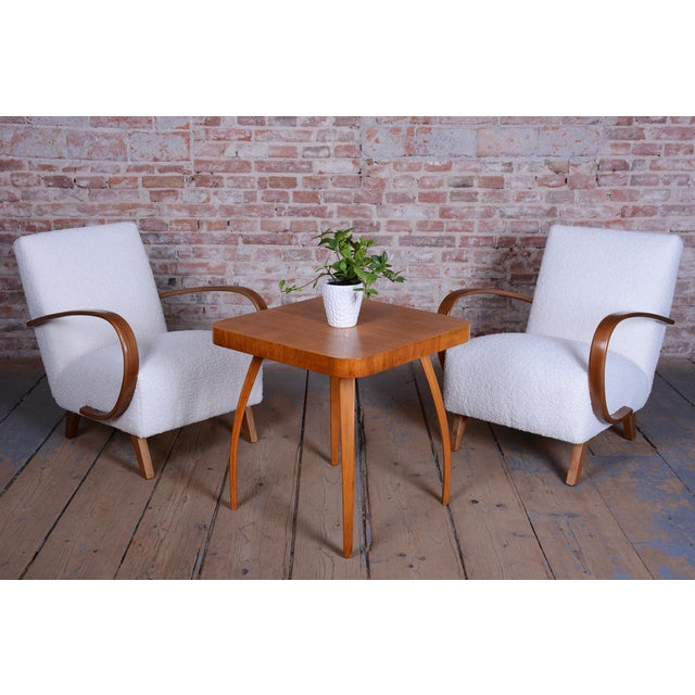 Art Deco Model C Armchairs by J.Halabala for Up Zavody, Czech, 1940s, Set of 2 For Sale - Image 10 of 15