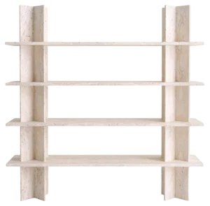 Travertine Monument Shelves by Mathieu Girard & Gauthier Pouillart