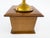 Wood Antique French Peugeot Frères Wooden Coffee Grinder With Gold-Tone Hopper – Early 20th Century For Sale - Image 7 of 16