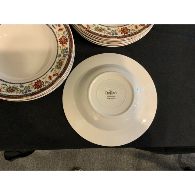1990s 1990s Queen’s “Indian Tree” Dining Bowls - Set of 12 For Sale - Image 5 of 7
