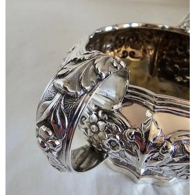 Antique George IV Sterling Silver Repoussé Griffin Crest Cream Jug, London, 1823 For Sale - Image 11 of 16