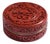 Vintage Chinese Cinnabar Box With Enameled Interior For Sale