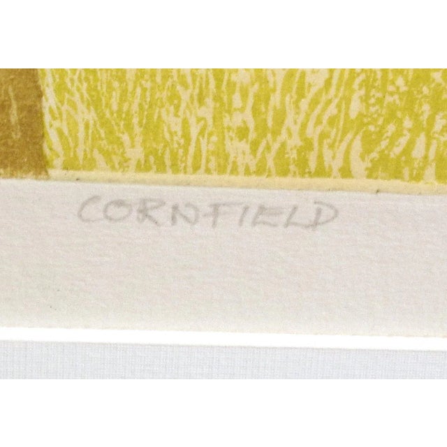 1980s R. Walters "Cornfield" Signed Print For Sale - Image 5 of 7