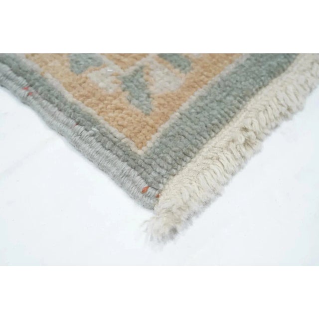 Oushak Rug 4'1'' X 6'1'' For Sale - Image 4 of 10