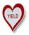 Contemporary Yield Heart II - Original Pop Art Steel Street Sign Wall Sculpture by Scott Froschauer For Sale - Image 3 of 10
