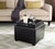 2020s Tray Storage Ottoman, Java & Black For Sale - Image 5 of 6