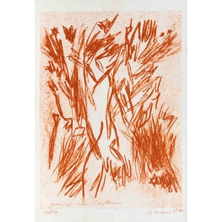 Giancarlo Limoni, Homage to Jean Cocteau, 1987, Lithograph For Sale