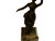 Bronze Art Deco Victorian Style Stage Girl Dancer Bronze Figurine Marble Base For Sale - Image 8 of 9