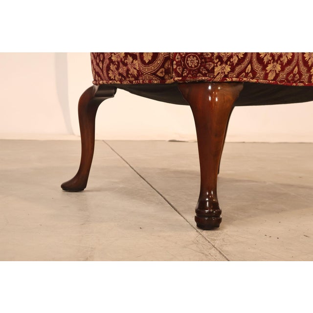 Smith & Watson Queen Anne Style Pair of Wing Chairs For Sale - Image 9 of 18