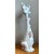 This whimsical figurine reimagines the classic cat form through an intentionally exaggerated, elongated silhouette, its...