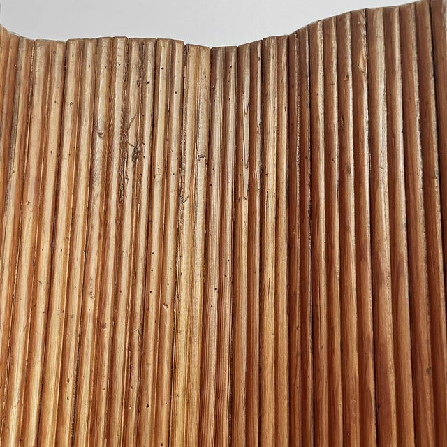 Mid-Century Modern Italian Self-Supporting Wooden Screen, 1950s For Sale - Image 15 of 18