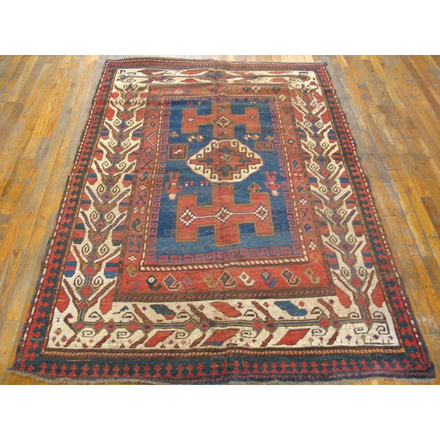 19th Century Caucasian Kazak Carpet ( 4'10 "x 7' - 147 x 213 )