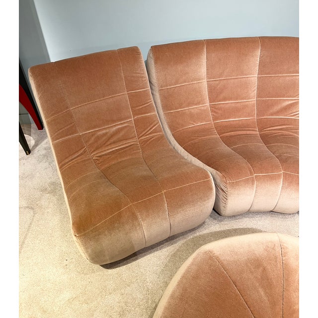 Gilda Sofa and Ottoman by Michel Ducaroy for Ligne Roset, 1972, Set of 5 For Sale - Image 3 of 13