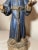 Large 1600's Antique Hand Carved Polychromed Santos St. Francis Sculpture Statue For Sale - Image 10 of 15
