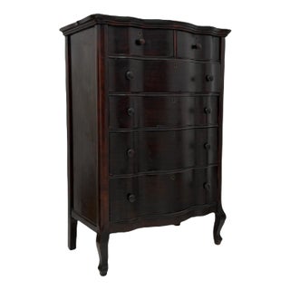 1970s Vintage Mid Century Modern Dresser Cabinet Storage .Dovetail Drawers For Sale