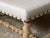 English English 1900s Bleached Wood Bench with Barley Twist Base and Custom Upholstery For Sale - Image 3 of 12