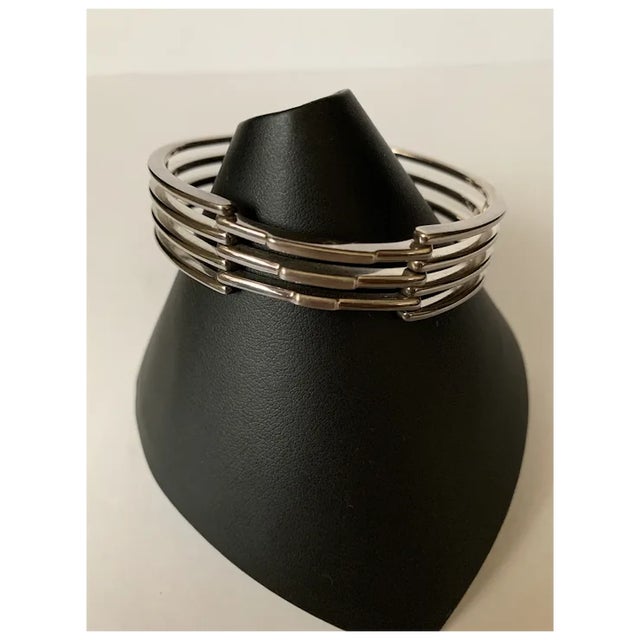 Silver Armani Sterling Bracelet For Sale - Image 8 of 11
