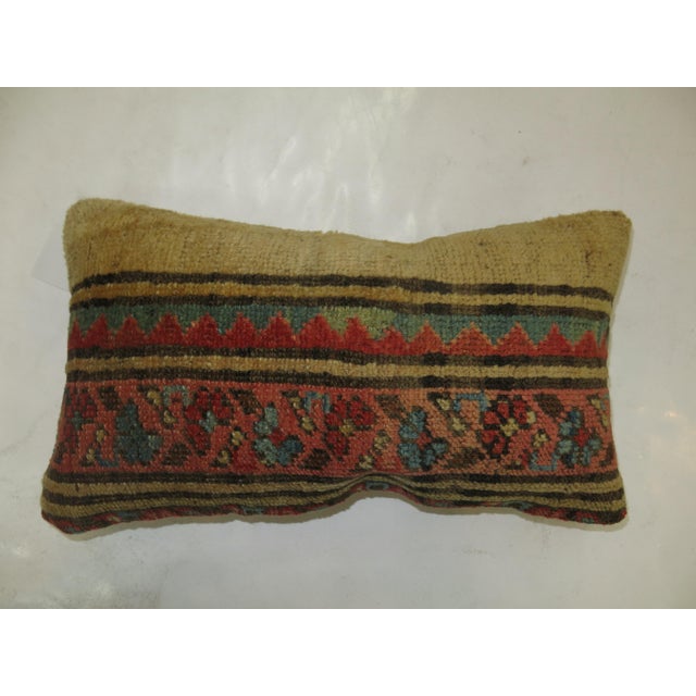 Antique Persian Serab Bolster Rug Pillow For Sale - Image 4 of 5