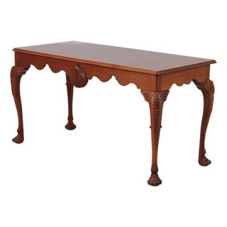 Kindel Irish Georgian Style Mahogany Console Table For Sale