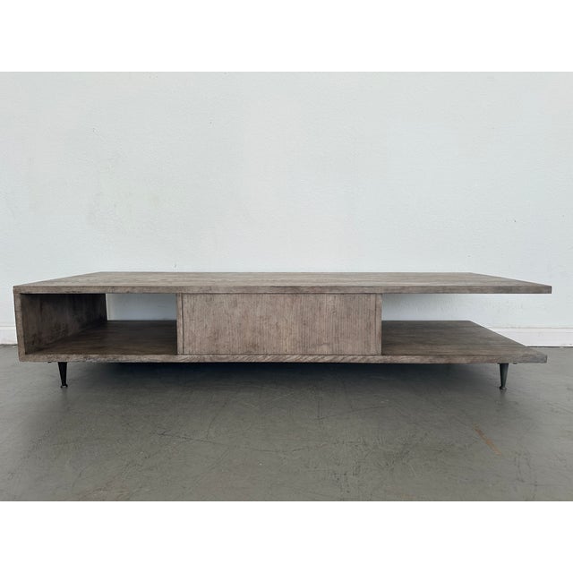 Artisan Modern Low Profile Coffee Table For Sale - Image 4 of 9