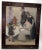 Vintage Framed Double-Sided Painting with Marina Harbor Scene and a Family Portrait For Sale - Image 9 of 12