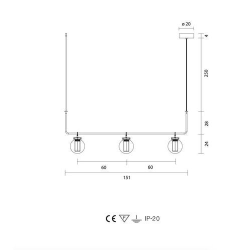 Gold T Chandelier III Suspension Lamp by Neri and Hu Bai for Parachilna For Sale - Image 8 of 10