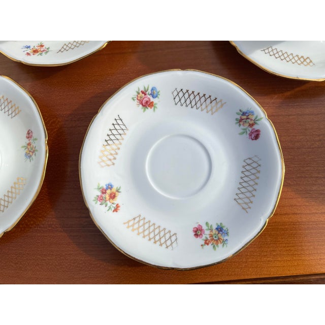 1920s 1920s Tea or Coffee Service in Limoges Porcelain From France, Enamel From Limoges Porcelaine d'Art à La Couronne- 17 Pieces For Sale - Image 5 of 10