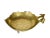 Vintage Solid Brass Footed Pocket Change Trinket Jewelry Organizer Leaf Shape Valet Tray For Sale