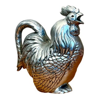 Vintage Arthur Court Pewter Rooster Pitcher For Sale