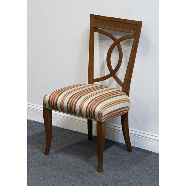 HIGH END VINTAGE Solid Cherry Italian Neoclassical Revival Dining Side Chair 37" High 20.5" Wide 22" Deep Seat: 22" High...
