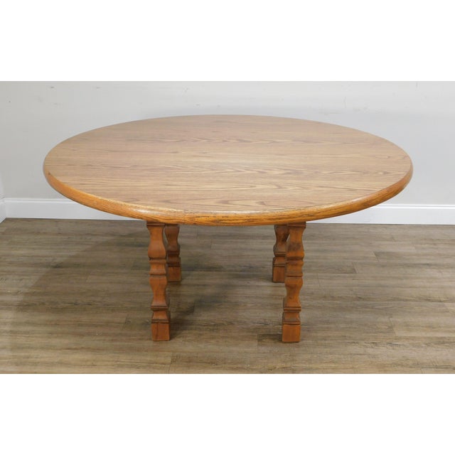 Romweber Viking Oak Round Dining Table Chairish