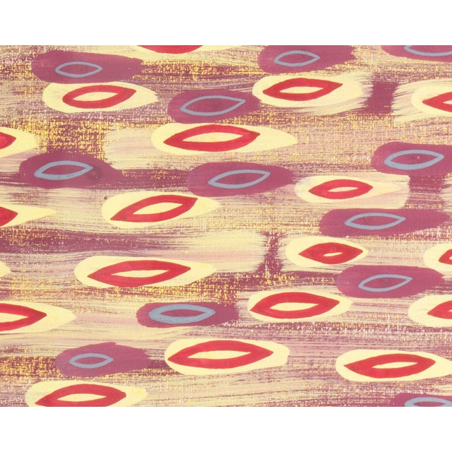 Late 20th Century Abstract Gouache Painting by Walter Stomps For Sale - Image 5 of 7
