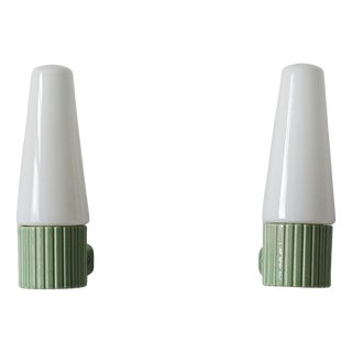 Ceramic Wall Sconces by Hans-Agne Jakobsson for Ifö, Sweden, 1960s, Set of 2 For Sale