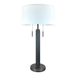 Restoration Hardware Davenport Table Lamp in Bronze For Sale