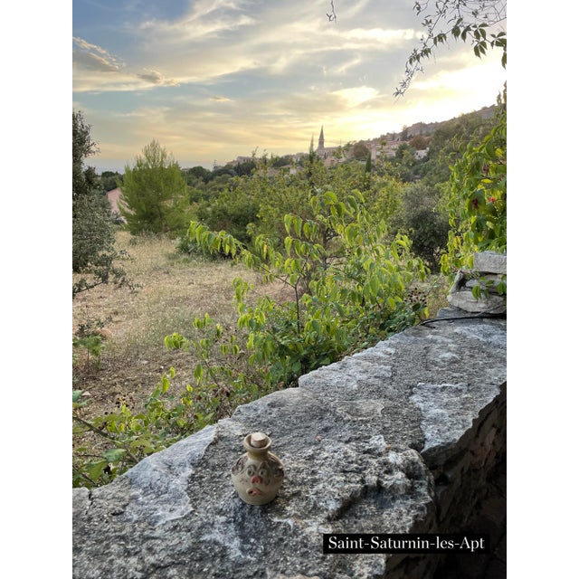 French French Folk Art Open Mouth Face Jug / Salt Container For Sale - Image 3 of 13