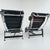 Black 1970s Black Leather & Chrome Lounge in the Style of Le Corbusier For Sale - Image 8 of 12
