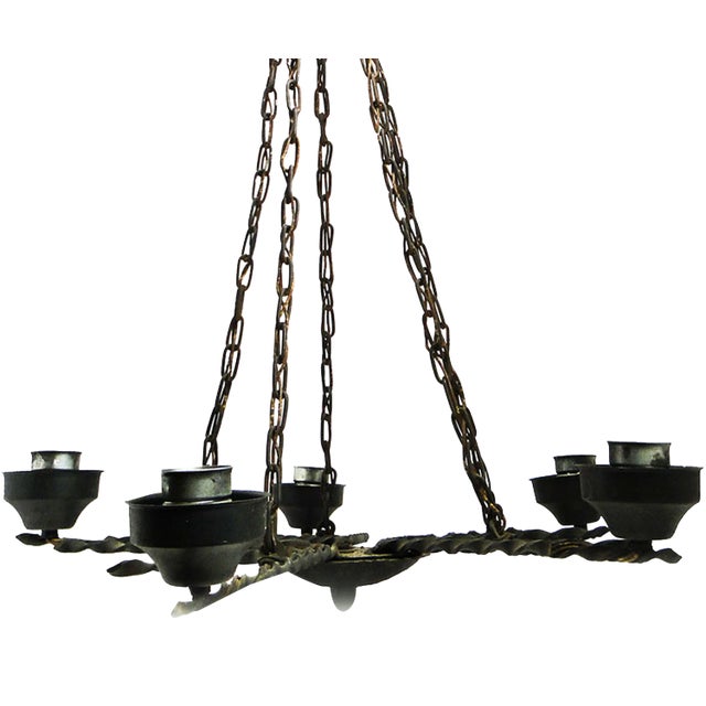 Mid-Century Chandelier, Poland, 1970s For Sale