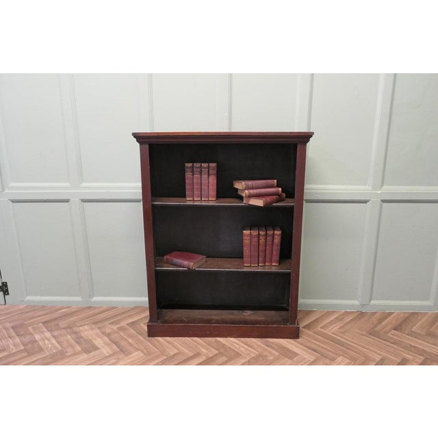 Victorian Open Bookcase in Mahogany For Sale - Image 5 of 7