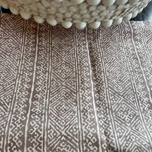 Namay Samay Resist Dyed Bodo Linen Fabric- 2 Yards For Sale - Image 4 of 4