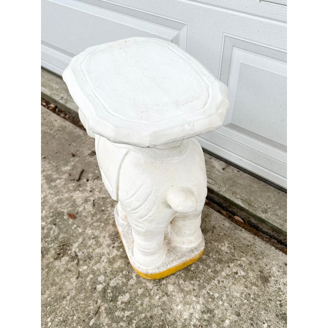 Sculpture Materials Vintage Elephant Garden Stool For Sale - Image 7 of 8