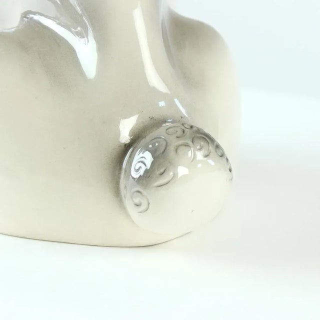 Vintage Poodle Statue in Porcelain from Jikohera, Czechoslovakia, 1960s For Sale - Image 4 of 13