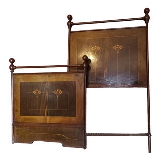 Painted Metal Single Beds, Set of 2 For Sale