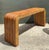 Vintage Tagged Gabriella Crespi Pencil Reed Waterfall Console Table For Sale - Image 9 of 12