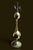 Artist Andrew Rokosh A sculpture with a refined decorative form. The slender, symmetrical structure rests on two polished...