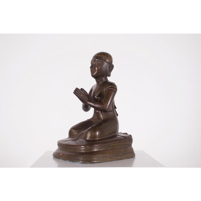 Burmese Artist, Adoring Moggallana, 1890s-1910s, Bronze For Sale - Image 5 of 11
