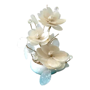 Capiz Shell Flower Display