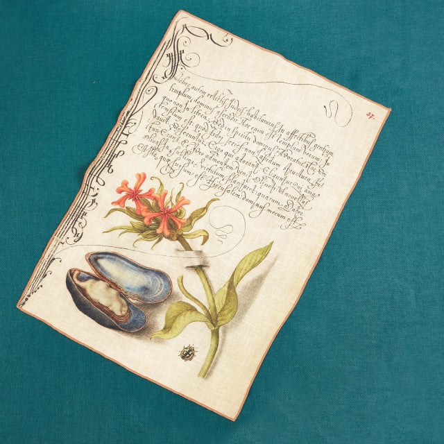 Our Botanical collection of napkins and tea towels features antique natural history engravings and watercolors with a bit...